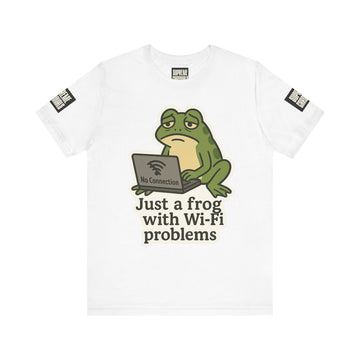 Wi-Fi Problems Frog Tee | Unisex Jersey Short Sleeve T-Shirt