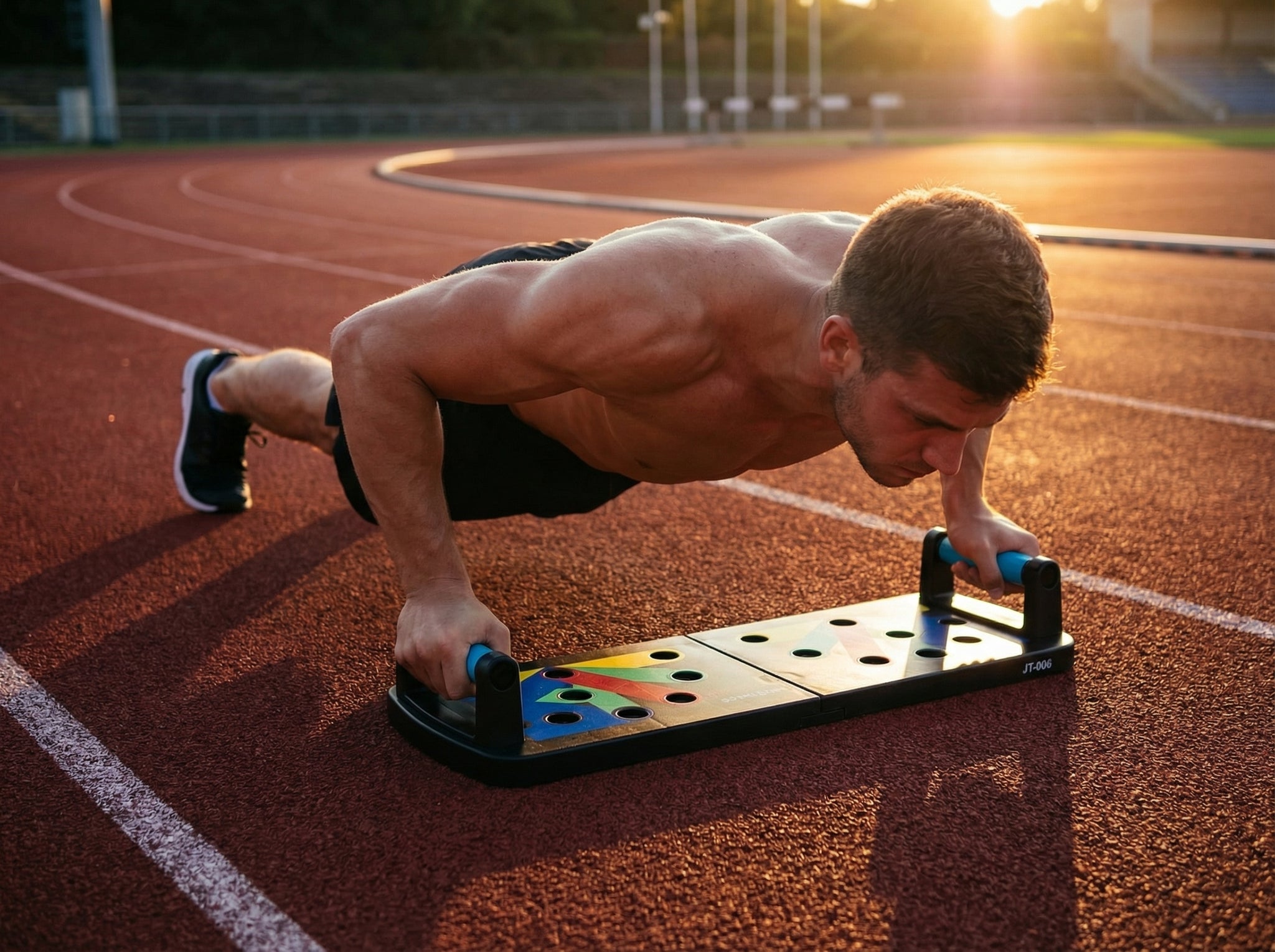 Slovic Premium Push-Up Board – Full Body Strength System (Mild Steel)