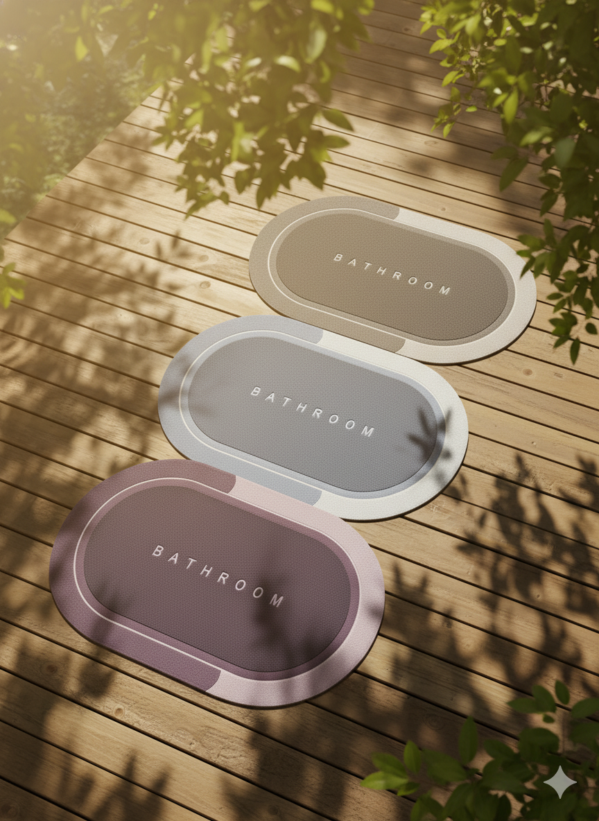 The Ultra-Absorbent Quick-Dry Bathroom Mat Set