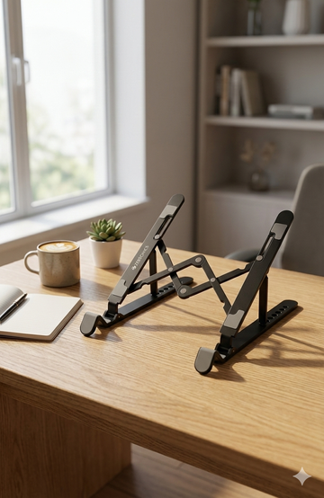 Premium Adjustable Foldable Laptop Stand  Crafted for Comfort. Designed for Performance.
