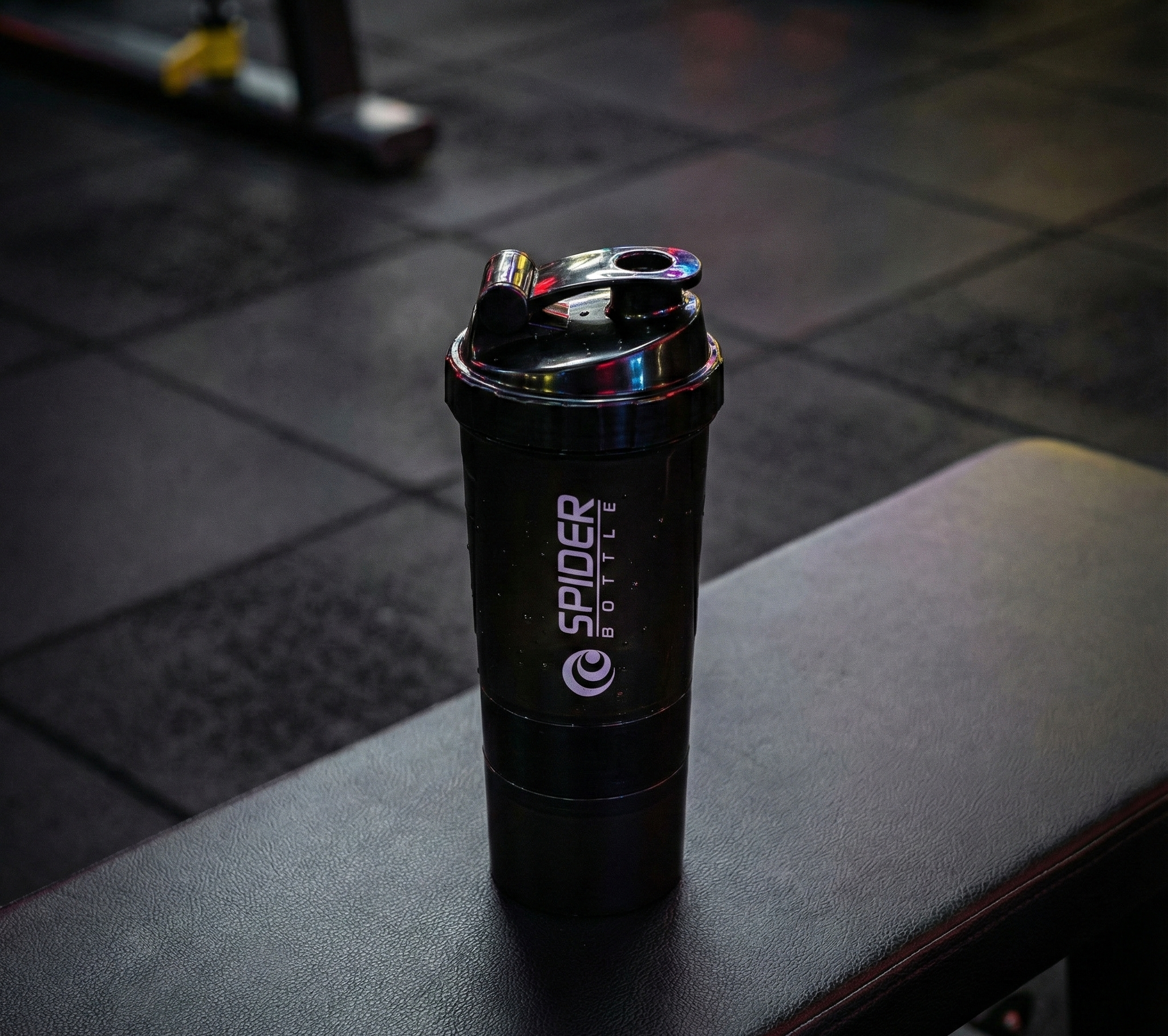 Hydration Tracker Water Bottle - Leakproof Spider Fitness Bottle with Time Markers & Flip Straw