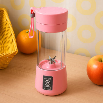 Portable Electric USB Juice Maker 6 Blades Rechargeable Bottle with, 1 lit
