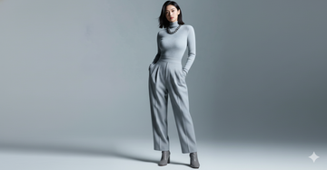 Elevate Your Essentials: The High- Turtleneck knitted slim fit wear